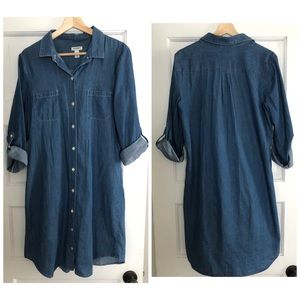 Denim T-shirt dress